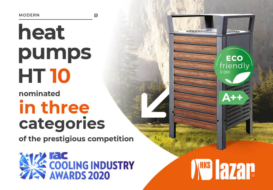 HKS Lazar heat pumps nominated in the RAC Cooling Industry Awards 2020